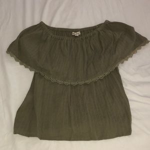 Army Green BillaBong Blouse